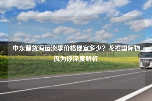 中东普货海运淡季价格便宜多少？龙禧国际物流为你深度解析