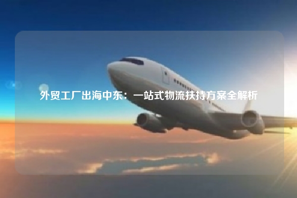 外贸工厂出海中东:一站式物流扶持方案全解析