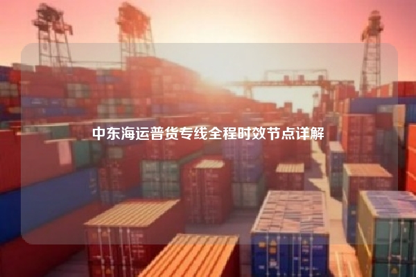 中东海运普货专线全程时效节点详解