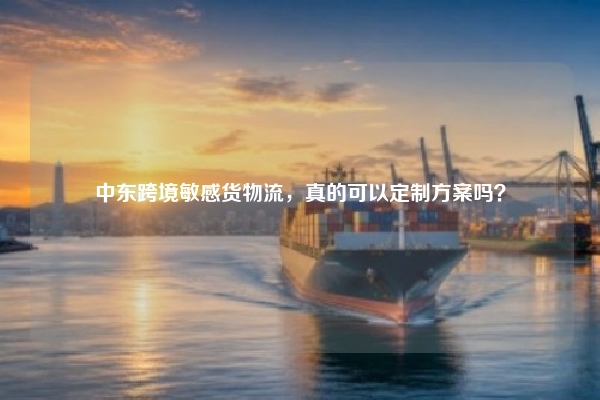 中东跨境敏感货物流，真的可以定制方案吗？