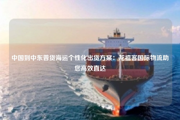 中国到中东普货海运个性化出货方案：龙禧客国际物流助您高效直达
