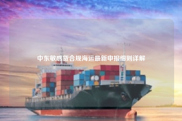 中东敏感货合规海运最新申报细则详解