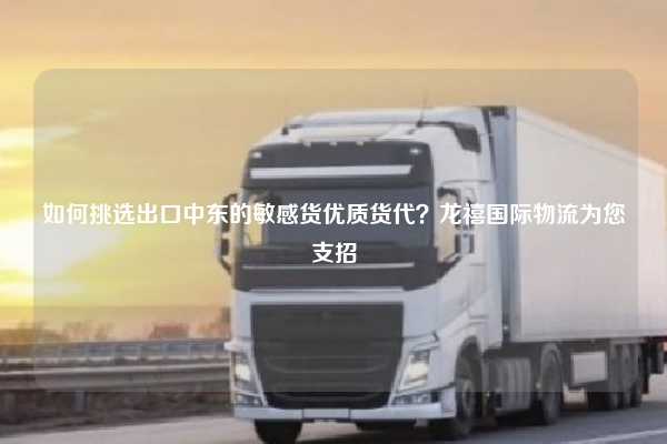 如何挑选出口中东的敏感货优质货代？龙禧国际物流为您支招