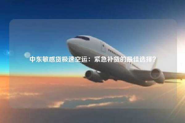 中东敏感货极速空运：紧急补货的最佳选择？