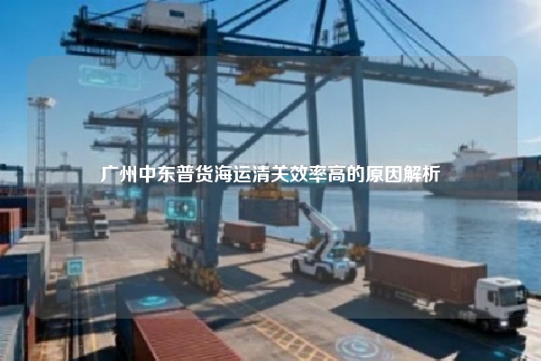 广州中东普货海运清关效率高的原因解析