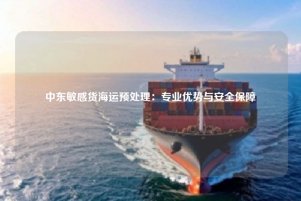 中东敏感货海运预处理：专业优势与安全保障