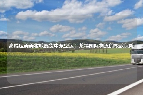 高端医美美妆敏感货中东空运：龙禧国际物流的极致保障